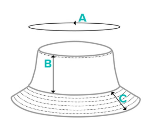 Luomupuuvillainen bucket-hattu Adria Clubin brodeeratulla logolla