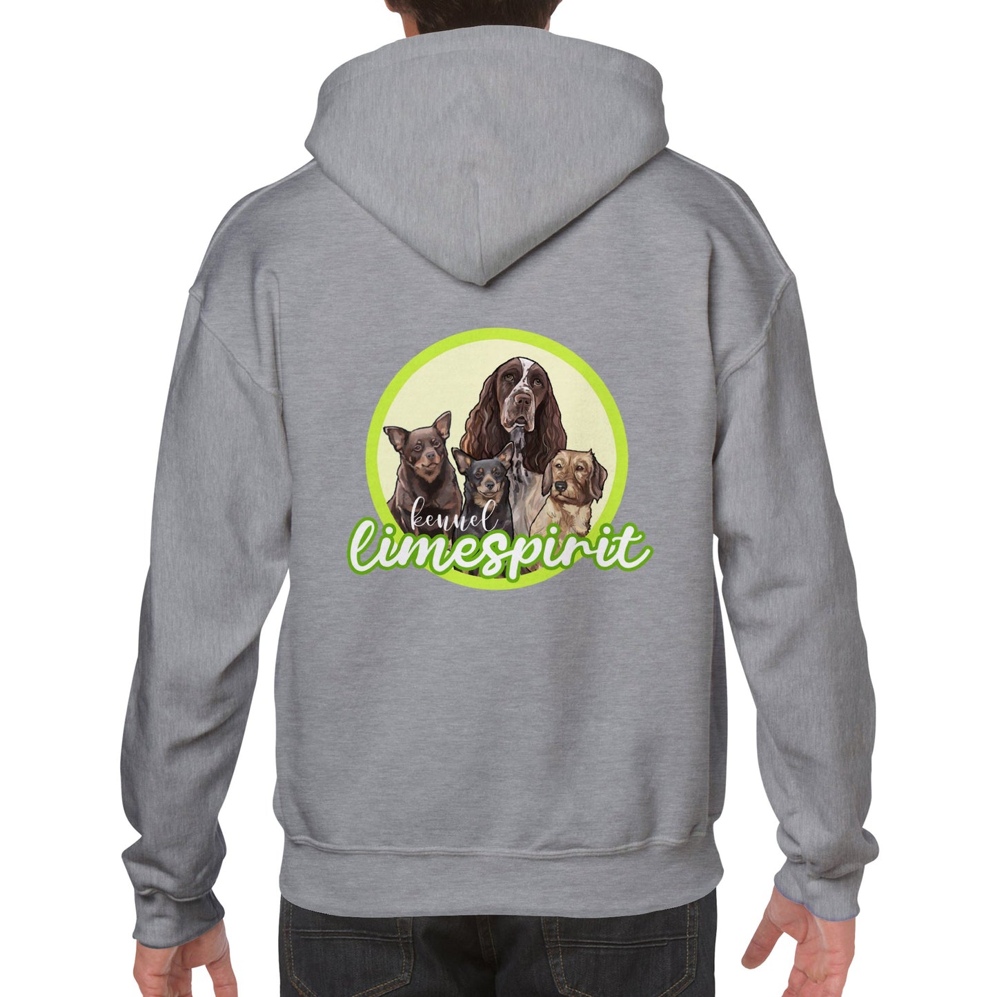 Limespirit unisex huppari kaksipuoleisella painatuksella