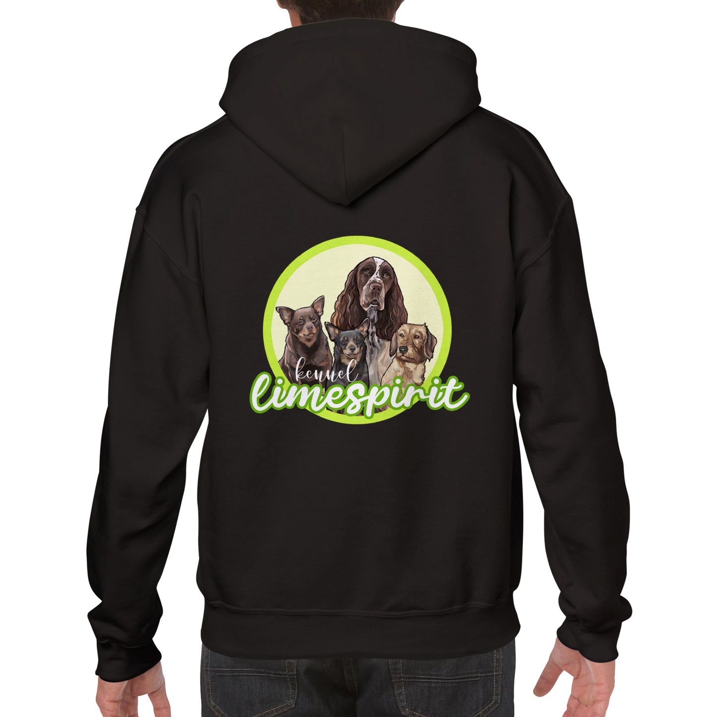 Limespirit unisex huppari kaksipuoleisella painatuksella