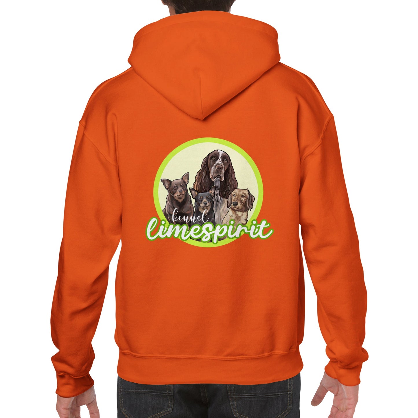 Limespirit unisex huppari kaksipuoleisella painatuksella