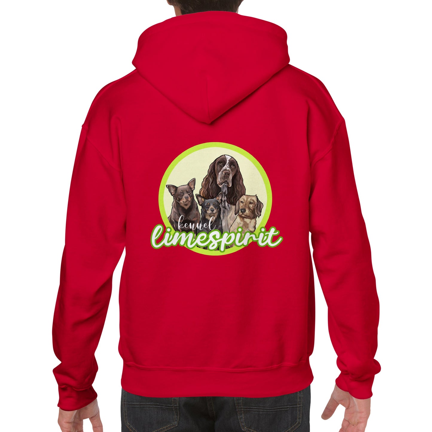 Limespirit unisex huppari kaksipuoleisella painatuksella
