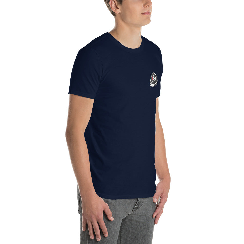 AMY:n unisex t-paita painetulla logolla