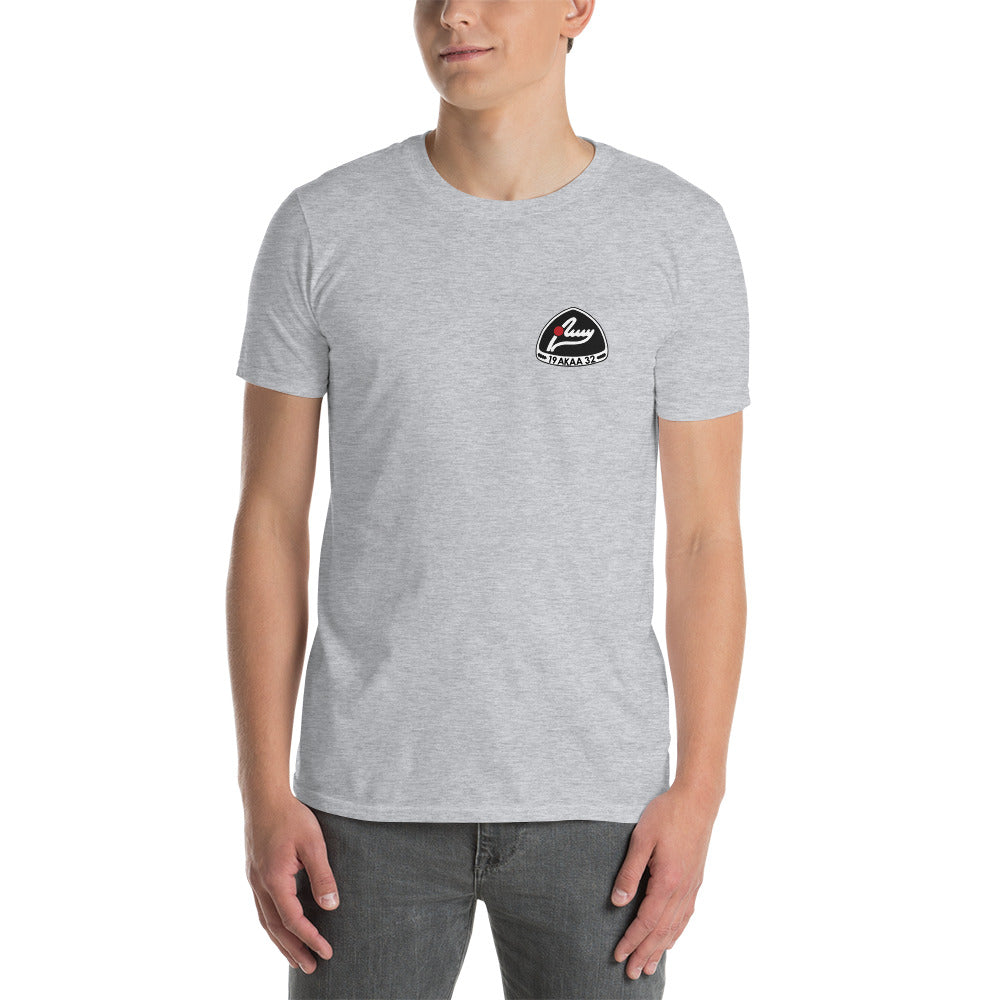 AMY:n unisex t-paita painetulla logolla