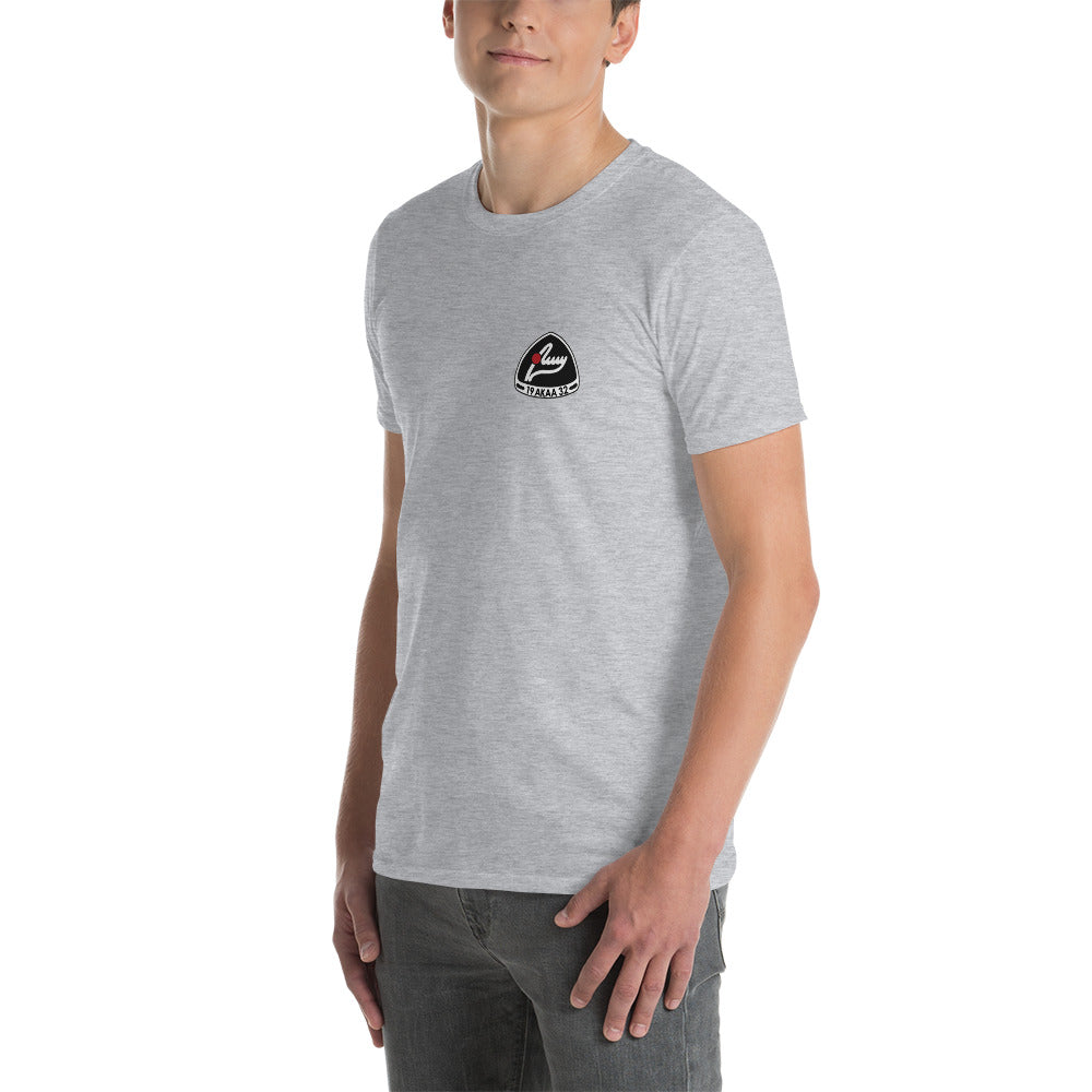AMY:n unisex t-paita painetulla logolla
