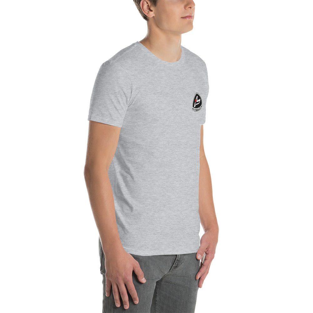 AMY:n unisex t-paita painetulla logolla