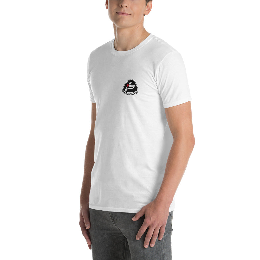 AMY:n unisex t-paita painetulla logolla