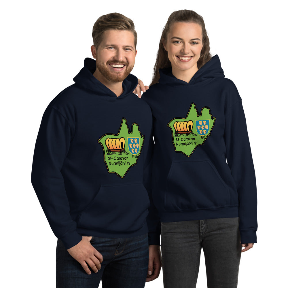 Unisex huppari SF-Caravan Nurmijärvi logolla