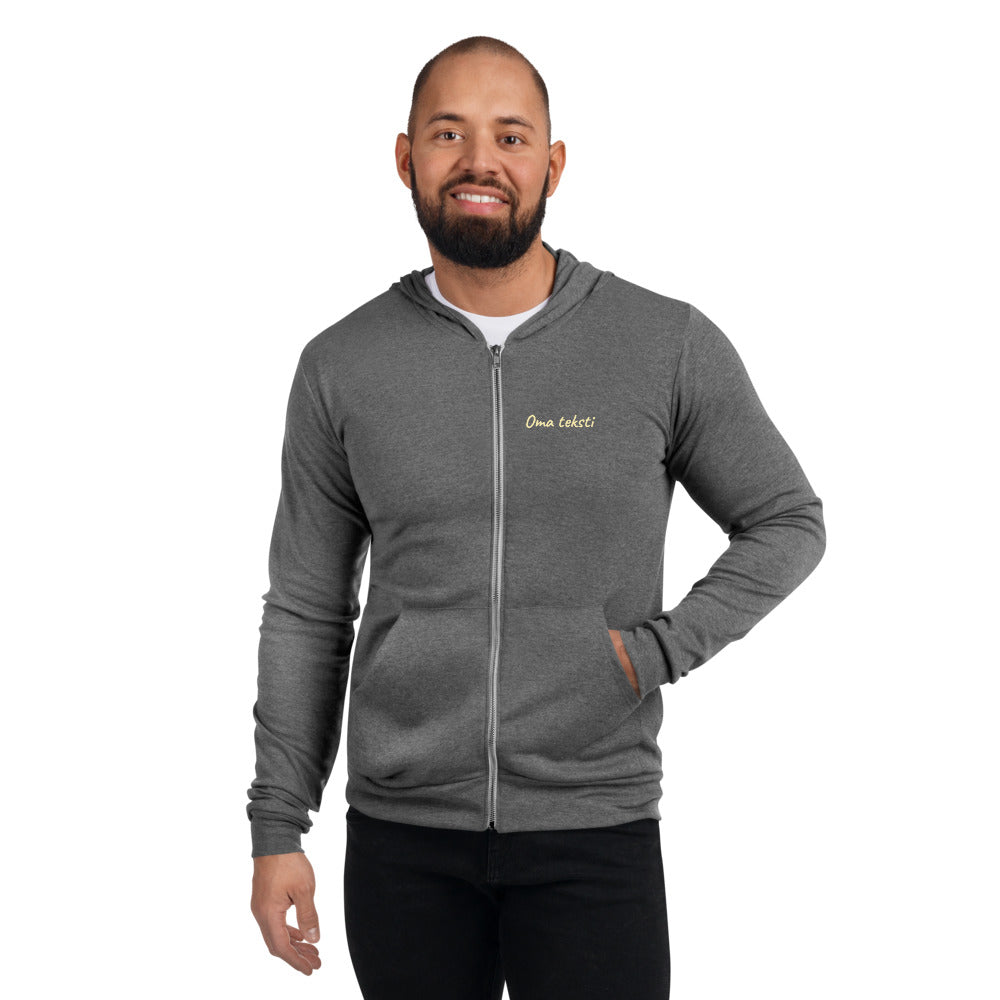 Personoitava Unisex Huppari Vetoketjulla, Kennel Twelvepacks logo selässä