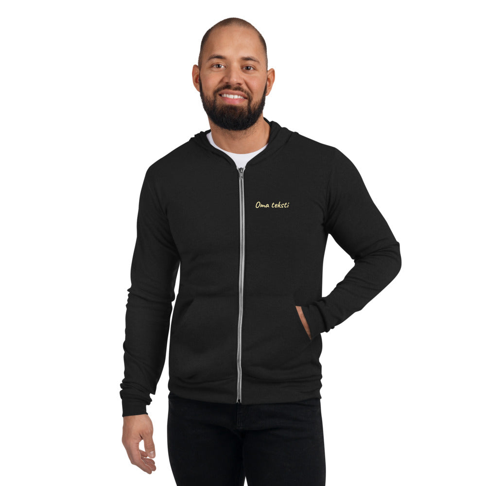 Personoitava Unisex Huppari Vetoketjulla, Kennel Twelvepacks logo selässä