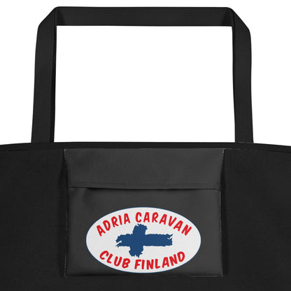 Iso musta kestokassi Adria Club Finlandin logolla