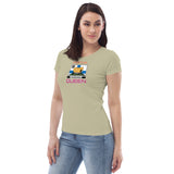 T-paita "Camping queen" SF-Caravan logolla, naisten malli