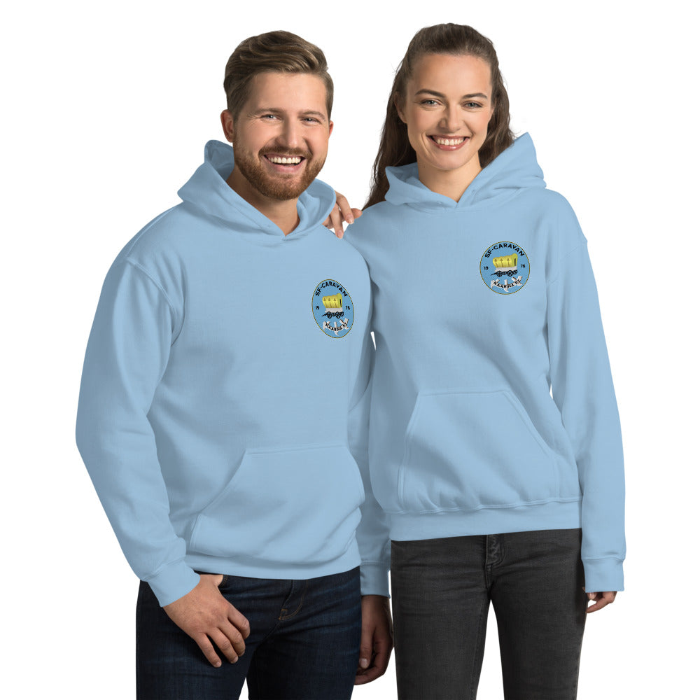 Unisex Huppari SF-Caravan Kaarina pieni logo edessä