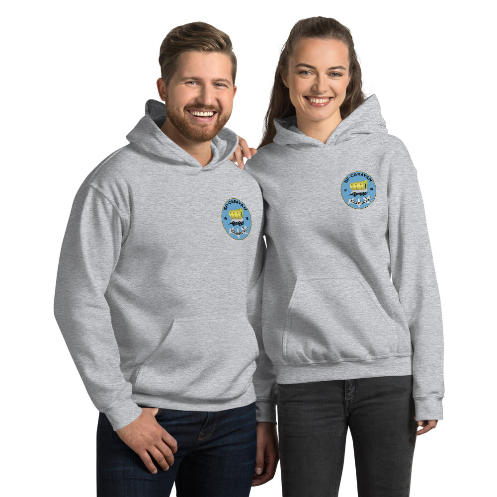 Unisex Huppari SF-Caravan Kaarina pieni logo edessä