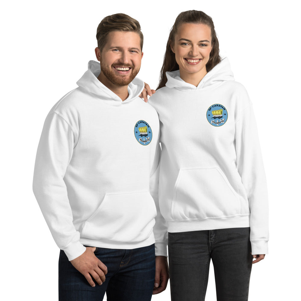 Unisex Huppari SF-Caravan Kaarina pieni logo edessä