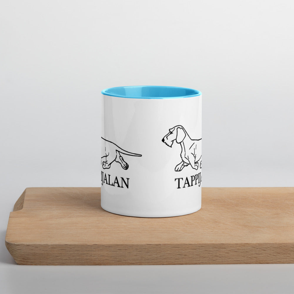 Tappijalan kahvi- tai teekuppi, sisältä värillinen